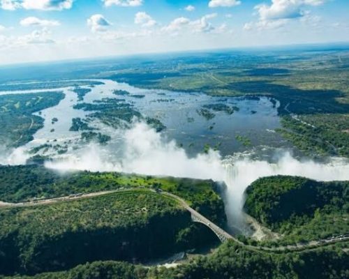 Victoria Falls airial view